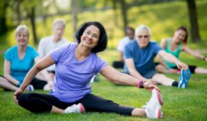 Yoga in the park